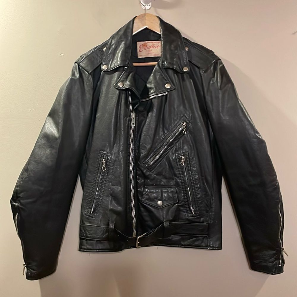 Rare Vintage Leather Motorcycle Jacket